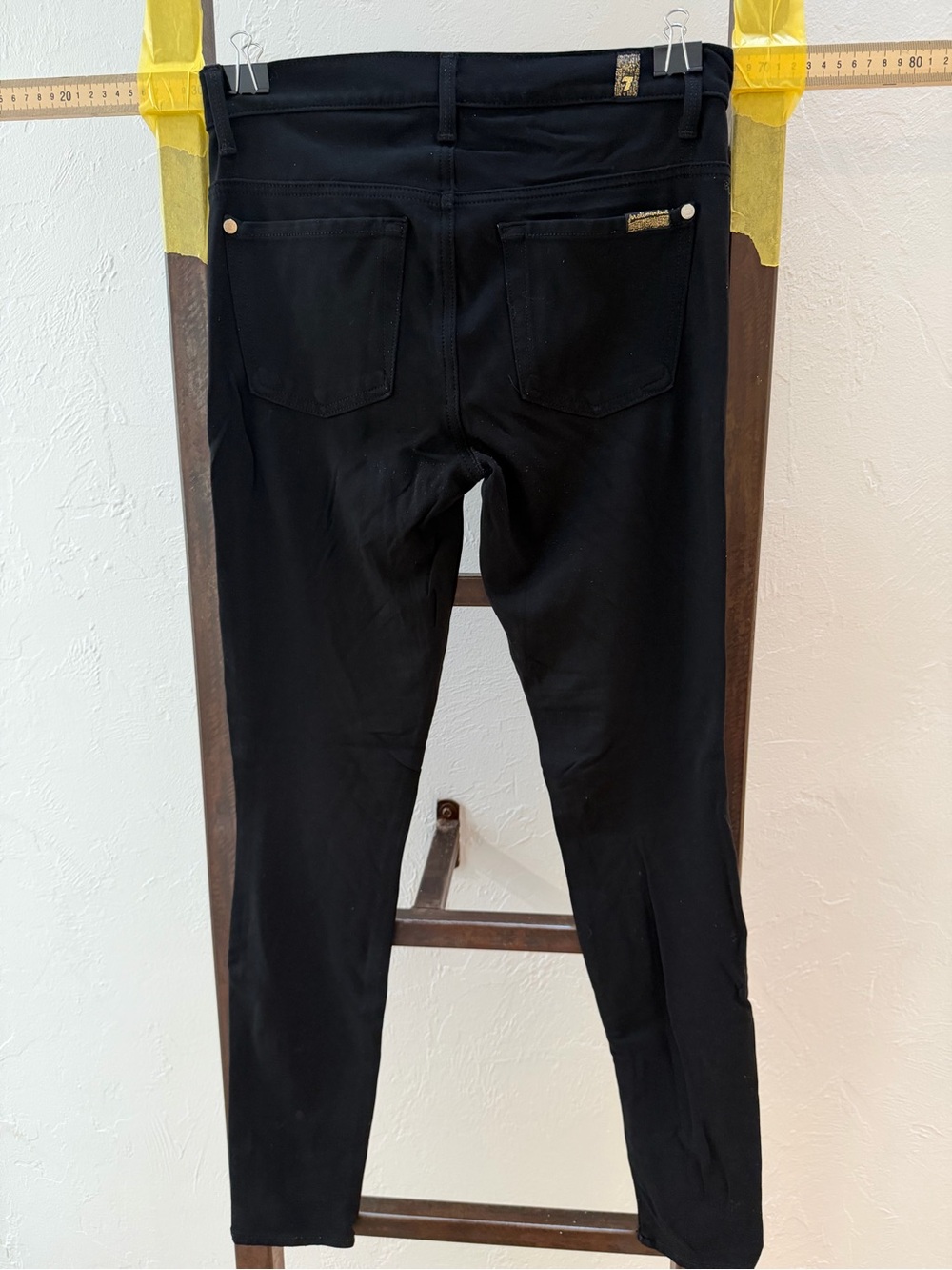 7 for All Mankind Black Skinny Jeans